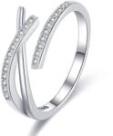  X kristályos gyűrű whitegold (állítható méret)