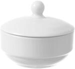HENDI Bol zahar cu capac Fine Dine Bianco diametru 100x(H)85 mm, portelan alb, DNHFD-799338 (DNHFD-799338) Castron
