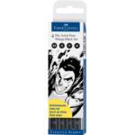 Faber-Castell Pitt Artist Pen Manga Set 4 buc Negru Faber-Castell (FC167132) - officeclass