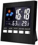 ProCart Ceas digital multifunctional de birou, control vocal, functie statie meteo, ecran LCD, calendar, alarma (594189)