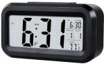 ProCart Ceas digital de birou, afisaj LCD, temperatura interior, alarma, data, iluminare de fundal (594193)