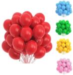 Procart Set 100 baloane petrecere, material latex, forma ovala 30 cm Rosu (600734-RED)