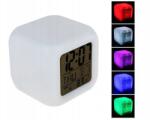 ProCart Ceas digital LED, 8 melodii, 7 culori, alarma, temperatura, calendar, data (601682)
