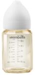 Mombella Biberon Anti-colici Mombella Classic PPSU, 180 ml, cu Tetină Silicon S - Flux Lent (0-3 Luni) - Ivory (M01833)