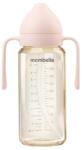 Mombella Biberon Anti-colici Mombella Classic PPSU, 300 ml, cu Tetină Silicon L - Flux Rapid (6-9 Luni) - Old Rose (M01836)