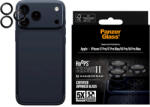 PanzerGlass Protecție lentilă Hoops Ceramic II pentru iPhone 17 Pro Max/17 Pro/16 Pro Max/16 Pro, negru, PanzerGlass