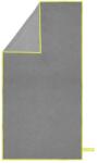 Sersimo Prosop din microfibra pentru plaja si fitness, 180x100 cm, gri, cu husa (ACT-0192) Prosop