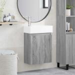 vidaXL Unitate de baie cu robinet Sonoma gri 45, 5 x 22, 5 x 84 cm GartenMobel Dekor (889447)