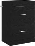 vidaXL Dulap sub chiuveta pentru baie Stejar Negru 56 x 37, 5 x 81 cm GartenMobel Dekor (890705)