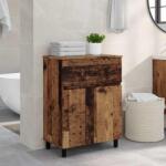 vidaXL Unitate Vanity pentru Baie Lemn vechi 60 x 35 x 80 cm GartenMobel Dekor (889423)