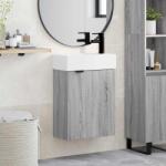 vidaXL Unitate de baie cu robinet Sonoma gri 45, 5 x 22, 5 x 84 cm GartenMobel Dekor (889438)