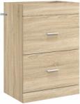 vidaXL Dulap sub chiuveta pentru baie Stejar Sonoma 56 x 37, 5 x 81 cm GartenMobel Dekor (890706)