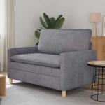 vidaXL Canapea Gri deschis 126 x 81 x 87, 5 cm Poliester GartenMobel Dekor (42028820) Canapea