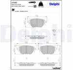 DELPHI set placute frana, frana disc DELPHI LP3983 (LP3983)