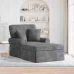 vidaXL Chaise Lounge cu fusta Gri închis 157 x 91 x 91 cm ARES GartenMobel Dekor (42022958)