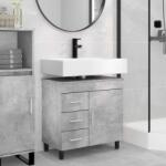 vidaXL Unitate Vanity pentru Baie Gri Beton 60 x 35 x 60 cm GartenMobel Dekor (889378)