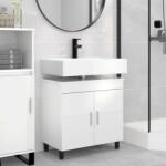 vidaXL Unitate Vanity pentru Baie Alb foarte lucios 60 x 35 x 60 cm GartenMobel Dekor (889399)