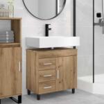 vidaXL Unitate Vanity pentru Baie Stejar Artizanal 60 x 35 x 60 cm GartenMobel Dekor (889384)