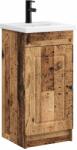 vidaXL Mobila de baie cu chiuveta Lemn vechi 42 x 40 x 84, 5 cm GartenMobel Dekor (890062)