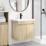 vidaXL Unitate de baie cu robinet Stejar Sonoma 61 x 40 x 74, 5 cm GartenMobel Dekor (889539)