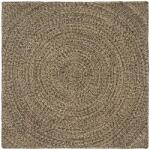 vidaXL Covoare de zona Natural si Negru 120 x 120 cm Iuta GartenMobel Dekor (42010624) Covor