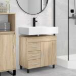 vidaXL Unitate Vanity pentru Baie Stejar Sonoma 60 x 35 x 60 cm GartenMobel Dekor (889377)