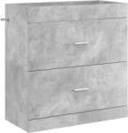 vidaXL Dulap sub chiuveta pentru baie Gri Beton 78, 5 x 37, 5 x 81 cm GartenMobel Dekor (890715)