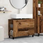 vidaXL Unitate Vanity pentru Baie Lemn vechi 80 x 35 x 60 cm GartenMobel Dekor (889393)
