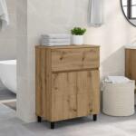 vidaXL Unitate Vanity pentru Baie Stejar Artizanal 60 x 35 x 80 cm GartenMobel Dekor (889424)