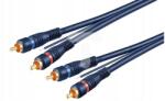 Goobay kábel 50175 lila RCAx2 5 m (50175)