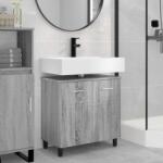 vidaXL Unitate Vanity pentru Baie Sonoma gri 60 x 35 x 60 cm GartenMobel Dekor (889411)