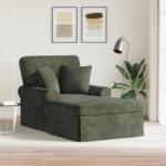 vidaXL Chaise Lounge cu fusta cu perna Verde 157 x 91 x 91 cm ARES GartenMobel Dekor (42022961)