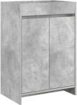vidaXL Dulap sub chiuveta pentru baie Gri Beton 56 x 37, 5 x 81 cm GartenMobel Dekor (890779)