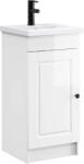 vidaXL Mobila de baie cu chiuveta Alb foarte lucios 42 x 40 x 84, 5 cm GartenMobel Dekor (890058)