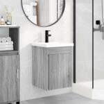 vidaXL Unitate de baie cu robinet Sonoma gri 42 x 40 x 74, 5 cm GartenMobel Dekor (889534)