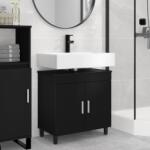 vidaXL Unitate Vanity pentru Baie Negru 60 x 35 x 60 cm Lemn prelucrat GartenMobel Dekor (889396)