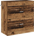 vidaXL Dulap sub chiuveta pentru baie Lemn vechi 78, 5 x 37, 5 x 81 cm GartenMobel Dekor (890718)