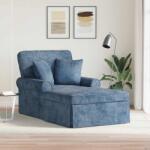 vidaXL Chaise Lounge cu fusta cu perna albastru 157 x 91 x 91 cm ARES GartenMobel Dekor (42022960)