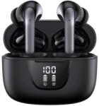 CerCip Casti Wireless TWS CerCip S42 cu izolare a zgomotului ENC+ANC, Autonomie 40 ore, Control prin Touch, Universale, Culoare Negru (83520961)