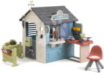 Smoby Căsuță Magazin cu scaun pentru reparator Sweety Corner Playhouse Smoby cu alimente și dulciuri, cu filtru UV, de la 24 luni (SM810309-W) Casuta pentru copii