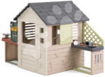 Smoby Căsuță cu atelier de lucru și bucătărie de vară Nature Playhouse Workshop Life Smoby extensibilă cu filtru UV de la 24 luni (SM810310-Q) Casuta pentru copii