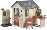 Smoby Căsuță cu atelier de lucru și perete de joacă Nature Playhouse Workshop Life Smoby extensibilă cu filtru UV de la 24 luni (SM810310-L) Casuta pentru copii