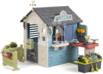 Smoby Căsuță Magazin cu ghiveci lângă atelier Sweety Corner Playhouse Smoby cu alimente și dulciuri, cu filtru UV, de la 24 luni (SM810309-V) Casuta pentru copii
