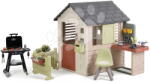 Smoby Căsuță cu atelier de lucru și grătar Nature Playhouse Workshop Life Smoby extensibilă cu filtru UV de la 24 luni (SM810310-H) Casuta pentru copii