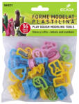 Ecada Forme modelat plastilina Litere si cifre set 36 ECADA (84921)
