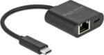 Delock Adaptor USB-C/RJ45 Delock 60W 1000Mbps Negru (66644)