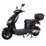 W-TEC Elektromos robogó W-TEC Raike II 10", fényvisszaverő elemek, LED-világítás, LED kijelző, 65 km hatótávolság, 25 km/h-s végsebesség fekete-ezüst (30631-1)