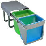 EKOTECH - Beépíthető hulladékgyűjtő EKKO FRONT 40 - 2x16 liter (90224100) - modernkonyha