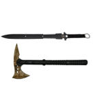 DEPOX Set topor si sabie de vanatoare, DEPOX®, Desert Camo, 39 cm (0948)