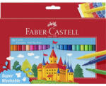Faber-Castell Filctoll készlet, FABER-CASTELL Castle - 554204, kimosható, 50 db-os (FTKFC554204)